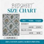 Marhaba 100% Cotton (120TC) Screen Print Bedsheet, Rajwadi 30 - Image 6